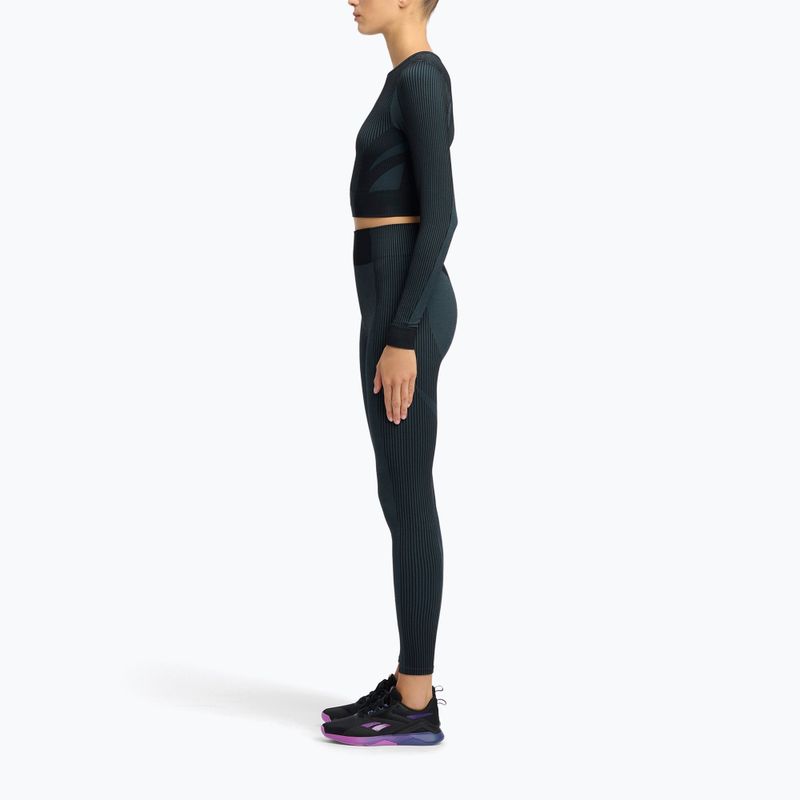 Дамски тренировъчен анцуг с дълъг ръкав Reebok RBK Lab Seamless Crop black 2