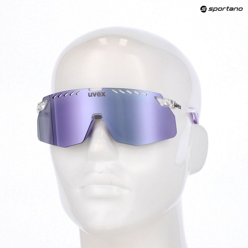 Слънчеви очила UVEX Pace Stage Small clear/mirror pink 7