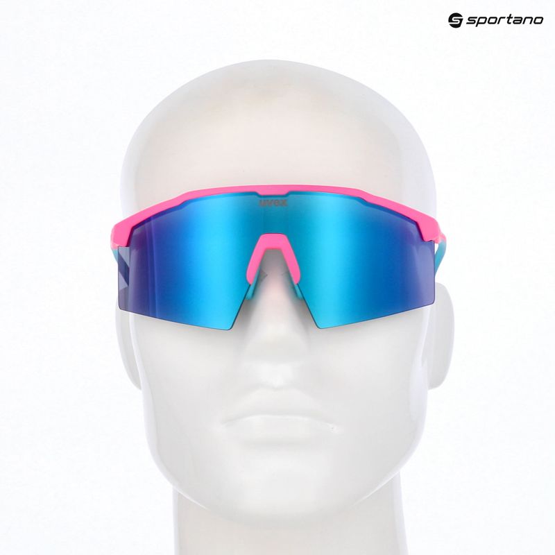 Слънчеви очила UVEX Flowline pink matt/mirror blue 7