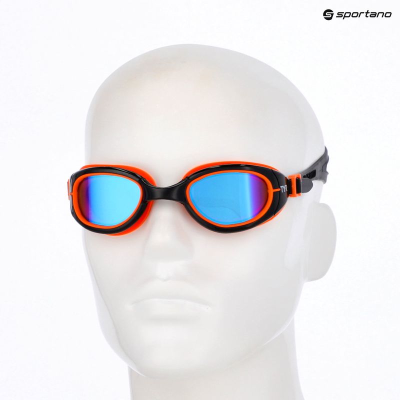 Очила за плуване TYR Special Ops 2.0 Mirrored black / blue / orange 3