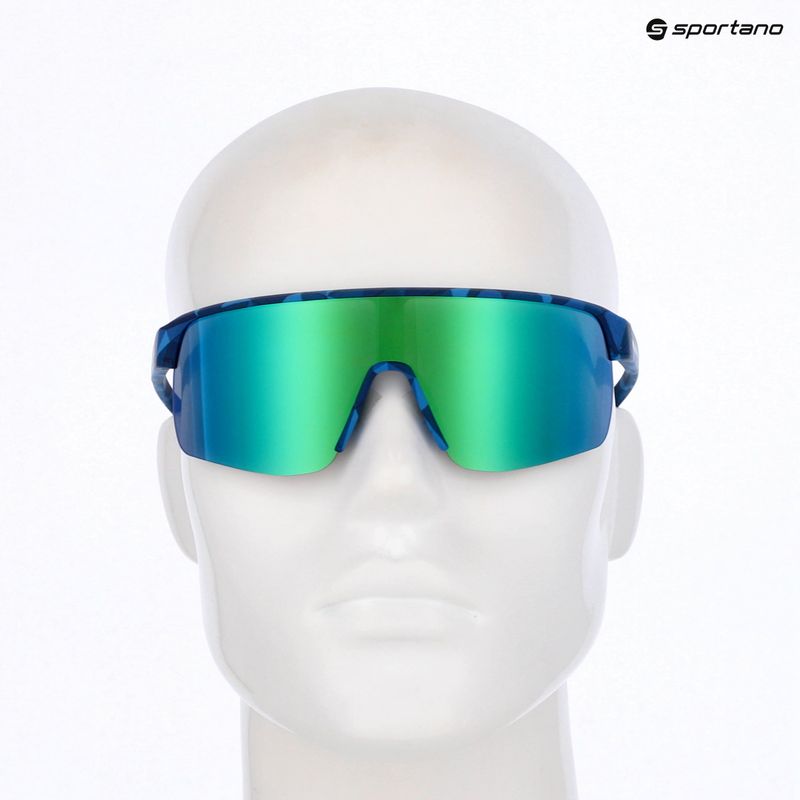Слънчеви очила Red Bull SPECT Dakota matt blue/smoke with green-purple mirror 7