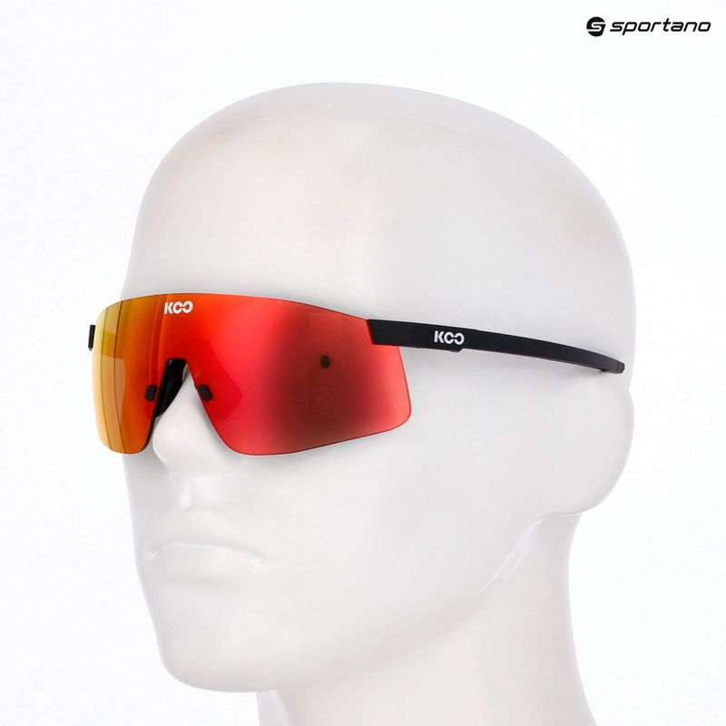 Слънчеви очила Koo Nova black matt/red mirror 9