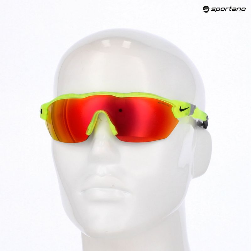 Мъжки слънчеви очила Nike Show X3 Elite L matte volt/road red mirror 8