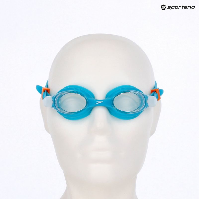 Детски очила за плуване Speedo Skoogles azure blue/fluro green/fluro orange/clear 3