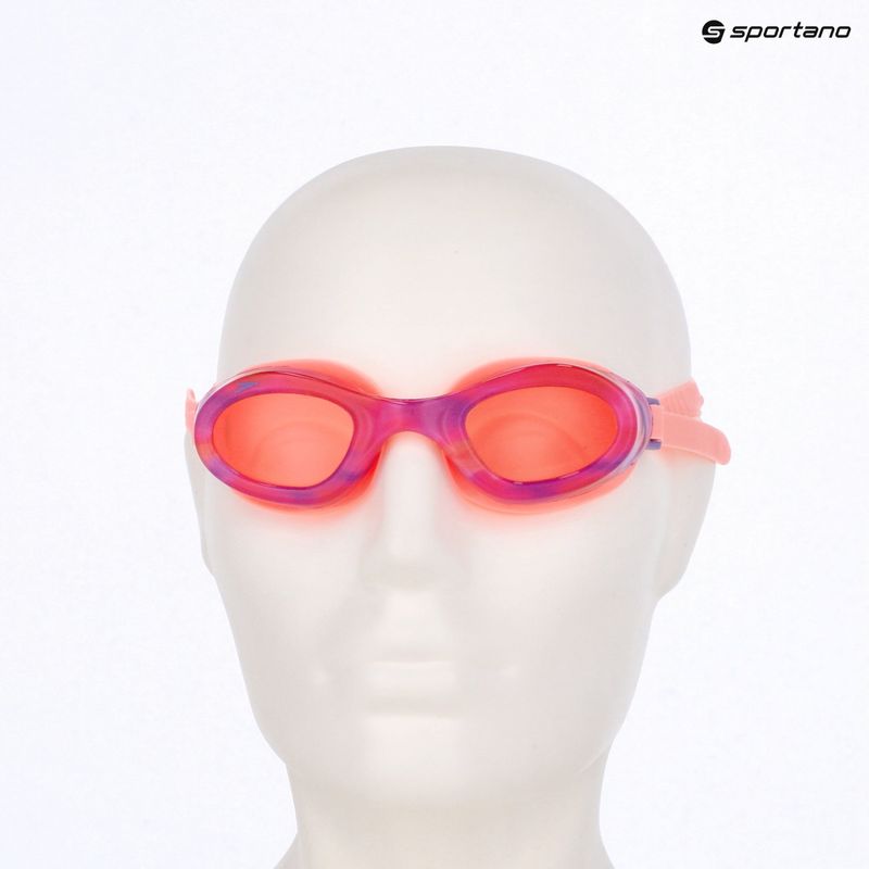 Детски очила за плуване Speedo Futura Hydrospex Printed Jr pink lemonade chilly dye/vermillion 3