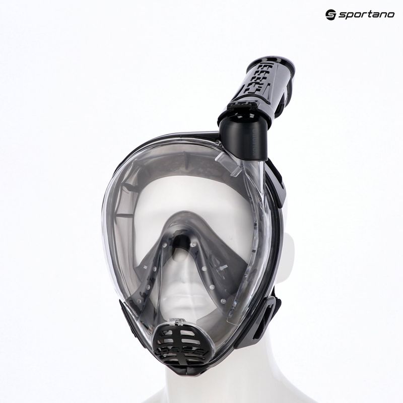 Цялолицева маска за шнорхелинг Cressi Komodo Full Face black/black 15