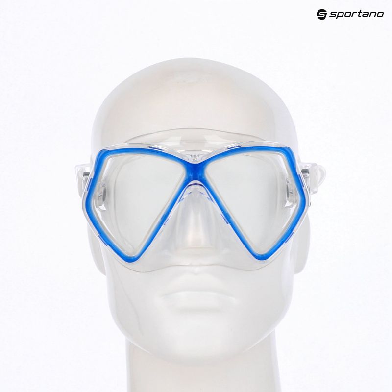 Детска маска за шнорхелинг Mares Zephir JR blue/clear 3