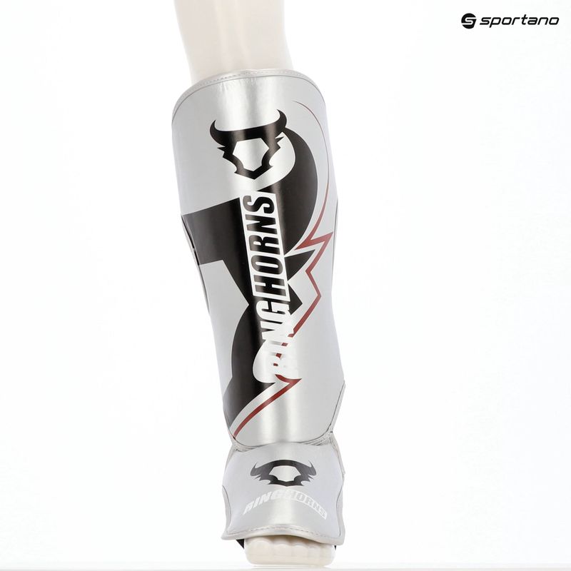 Протектори за пищяли и стъпала Venum Ringhorns Charger Shin silver/black 7