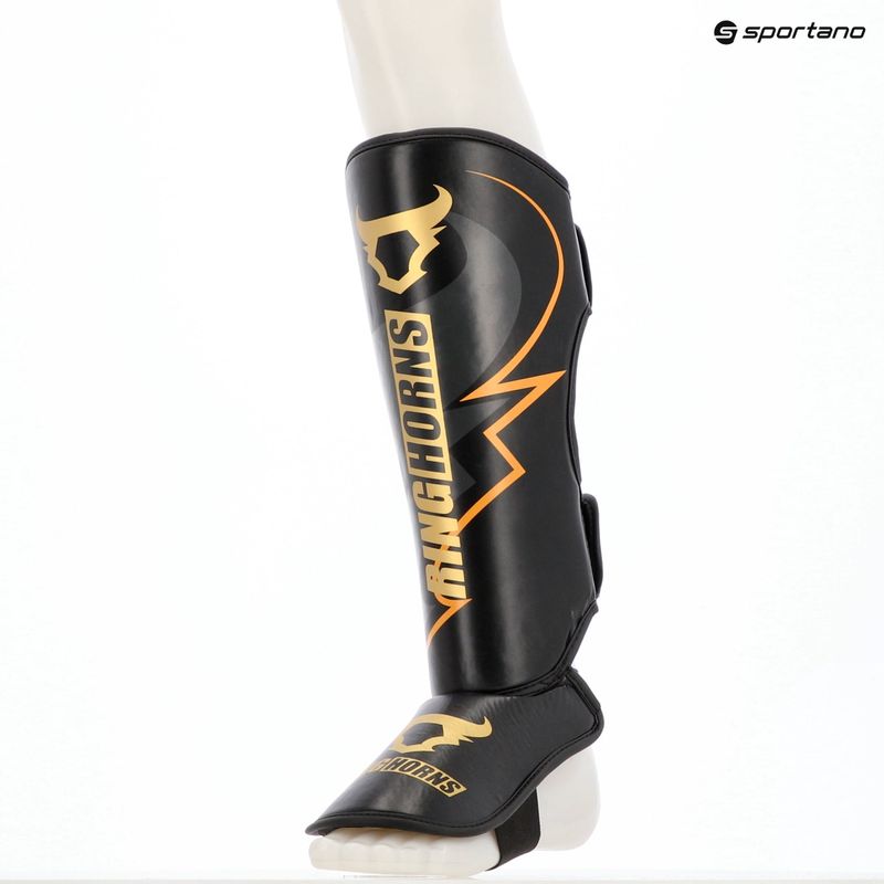 Протектори за пищяли и стъпала Venum Ringhorns Charger Shin black/gold 7