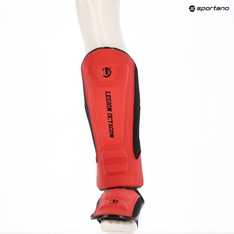 Протектори за пищял и стъпало Octagon Legion Enforcer dark red 6