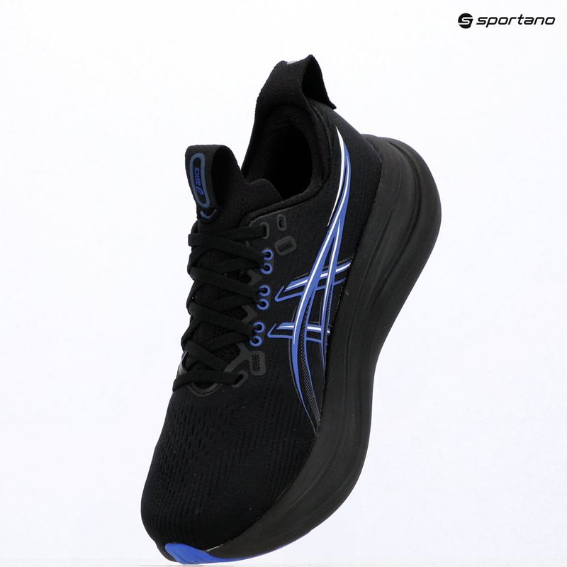 Мъжки обувки за бягане ASICS Gel-Nimbus 28 black/neon blue 16