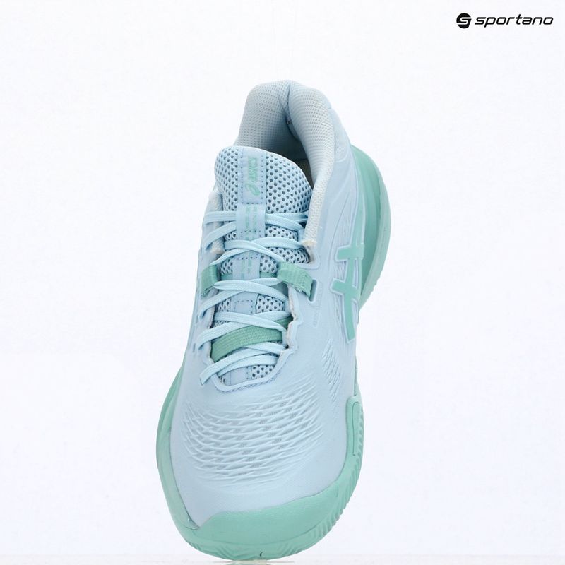 Дамски обувки за тенис ASICS Gel-Resolution X Clay light blue/oasis green 14
