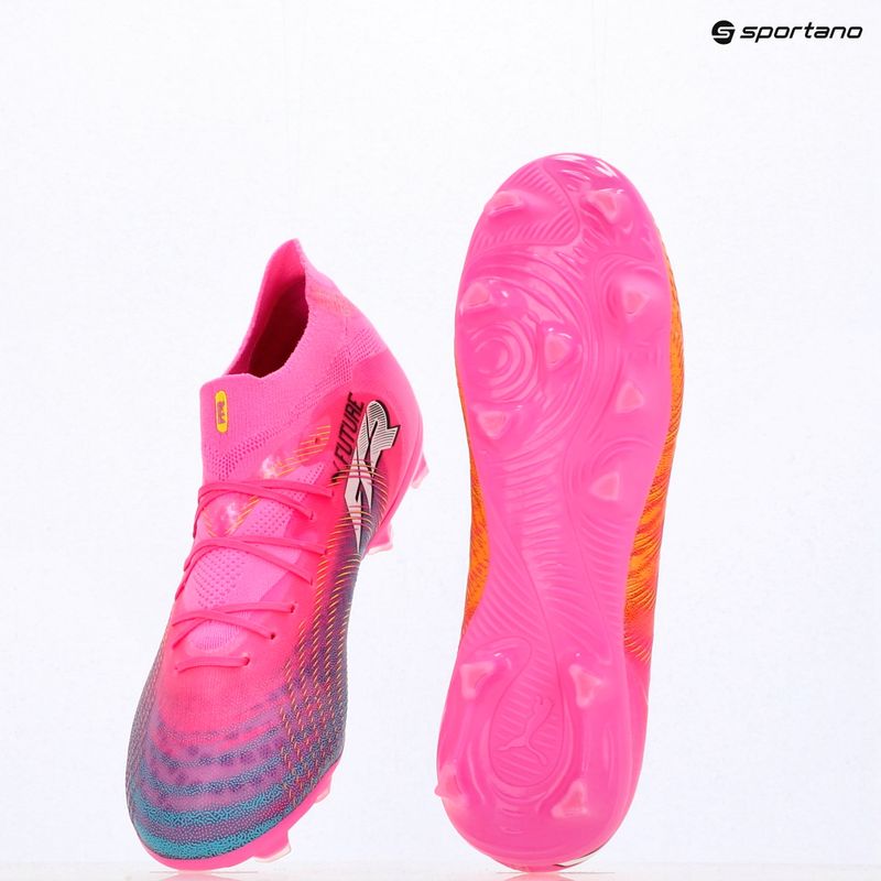 Детски футболни обувки PUMA Future 9 Pro FG/AG Jr poison pink/puma wht/sun stream/bright aqua/puma blk 17