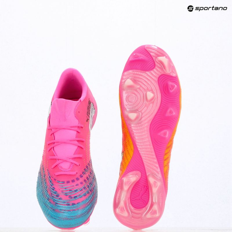 Футболни обувки PUMA Future 9 Match Fusion FG/AG poison pink/puma wht/sun stream/bright aqua/puma blk 16