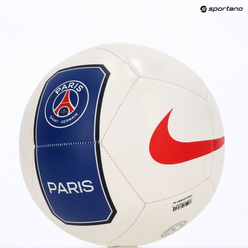 Футболна топка Nike Pitch Paris-Saint Germain white/old royal size 5 5
