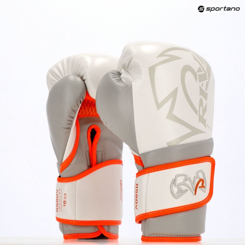 Боксови ръкавици Rival Impulse Sparring Gloves Gants white/orange 5