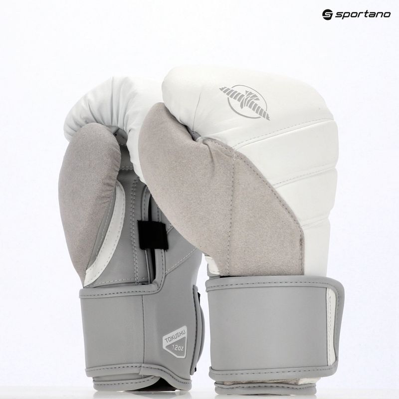 Боксови ръкавици Hayabusa T3 white/grey 8