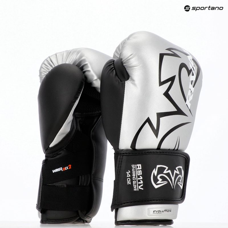 Сребърни боксови ръкавици Rival RS11V Evolution 5
