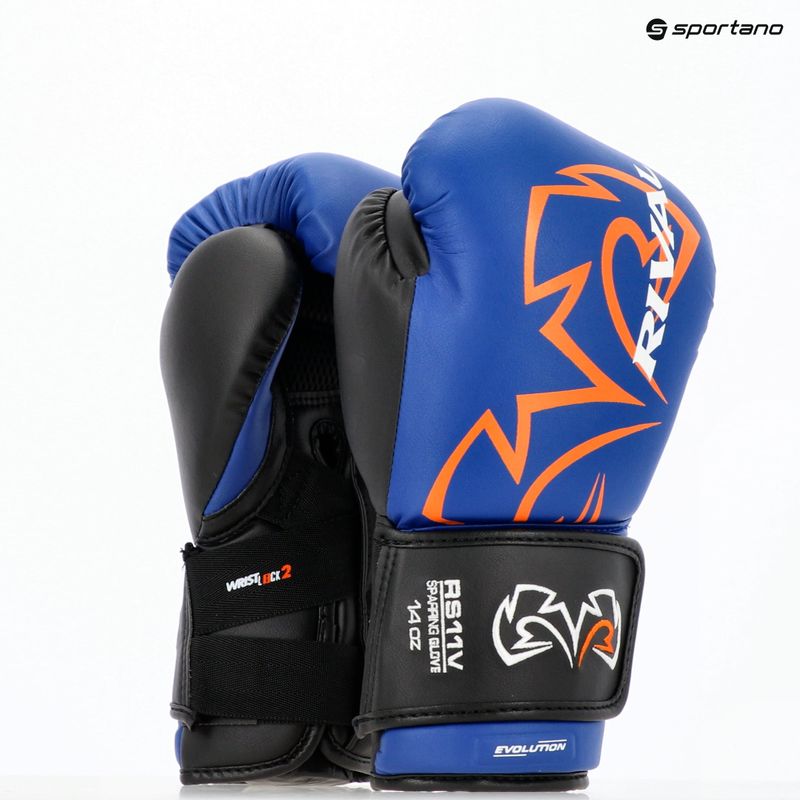 Сини боксови ръкавици Rival RS11V Evolution 9