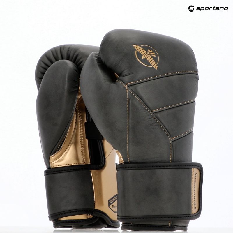 Боксови ръкавици Hayabusa T3 LX Vintage black/gold 14