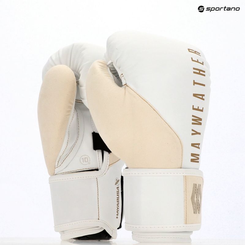 Hayabusa Mayweather Champ бели/златни боксови ръкавици 8