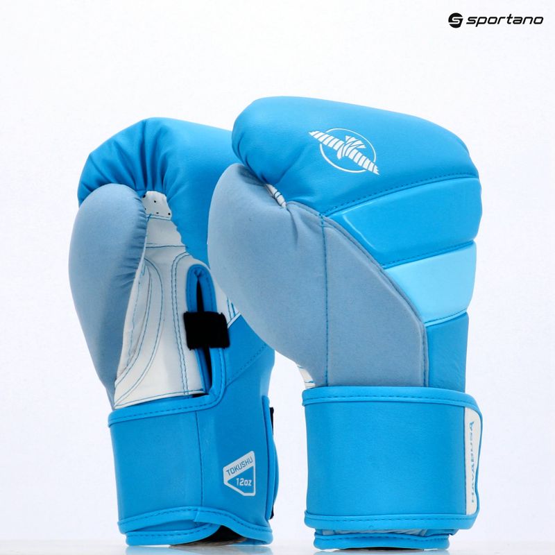 Hayabusa T3 Neon неоново сини боксови ръкавици 7