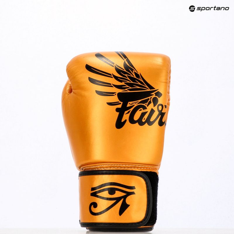 Боксови ръкавици Fairtex Universal „Tight-Fit“ Design Falcon gold 6