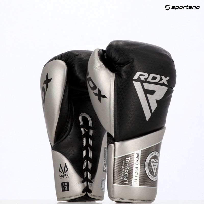 Боксови ръкавици RDX K1 Mark Pro Fight Boxing silver 13