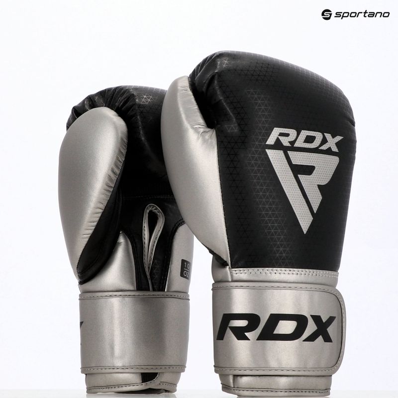 Боксови ръкавици RDX L2 Mark Pro Sparring Hook & Loop silver 11
