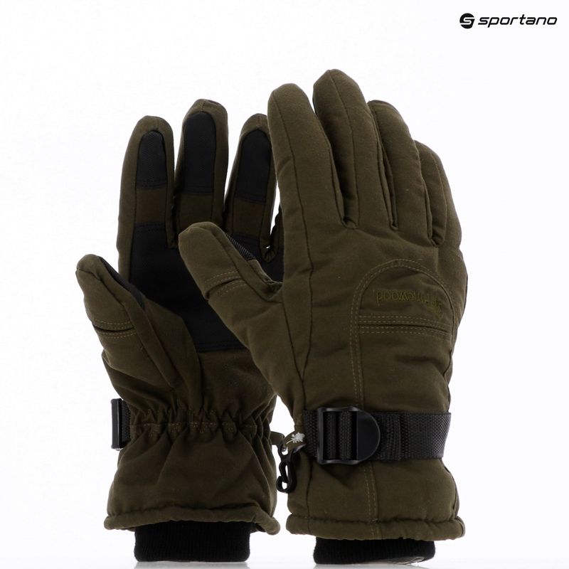Мъжки ръкавици за трекинг Pinewood Membrane Glove moss green 10