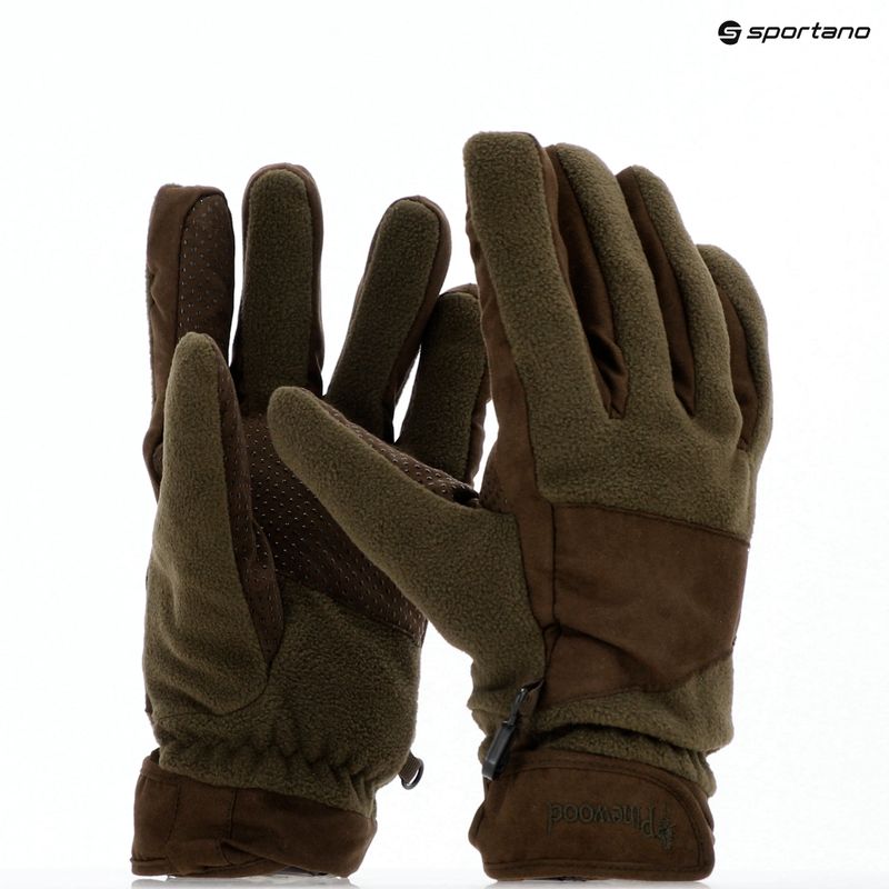Мъжки ръкавици Pinewood Småland Hunters Extreme Fleece h.brown / suede brown 13