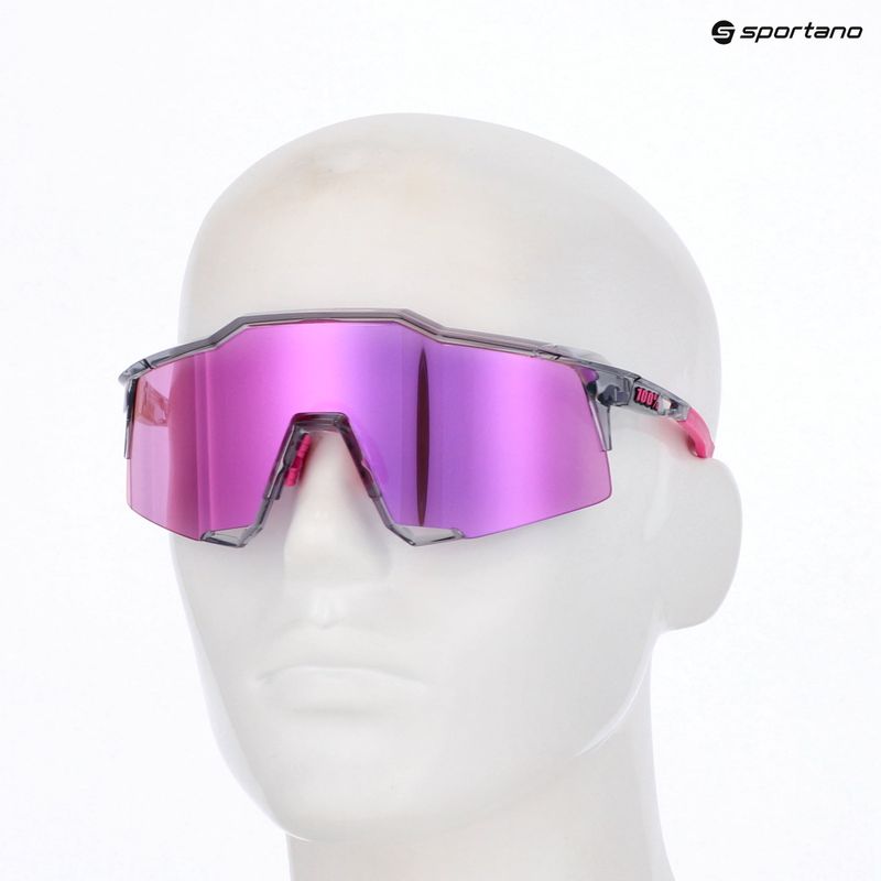 Слънчеви очила 100% Speedcraft polished translucent grey/purple multilayer mirror 5