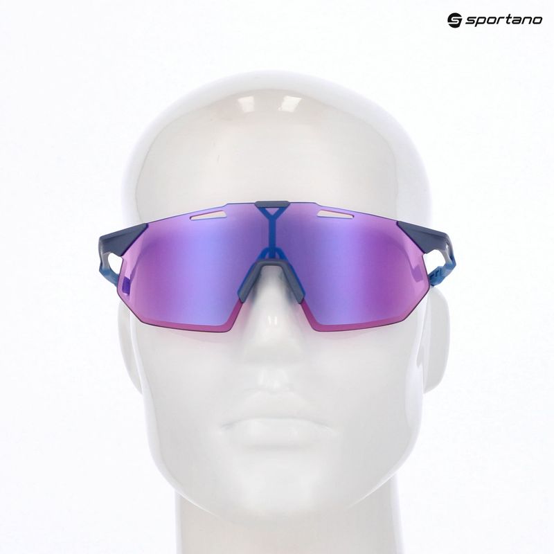 Слънчеви очила 100% Hypercraft SQ satin storm metallic/purple mirror 8