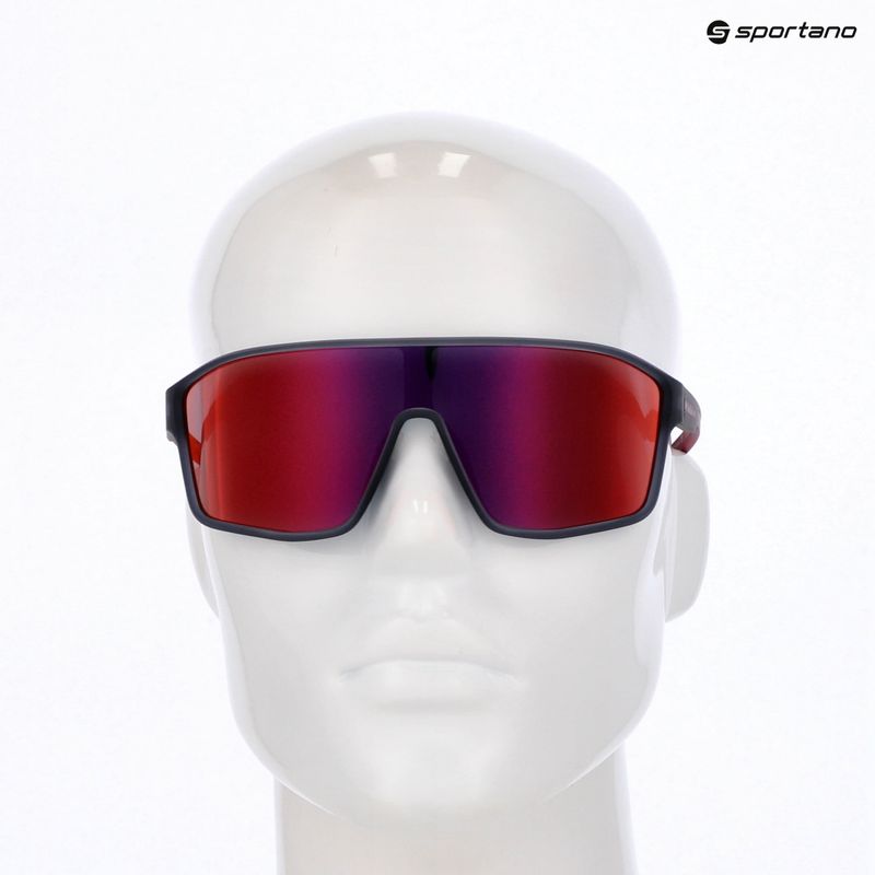 Слънчеви очила Red Bull SPECT Daft grey midnight/smoke with red-purple mirror 7