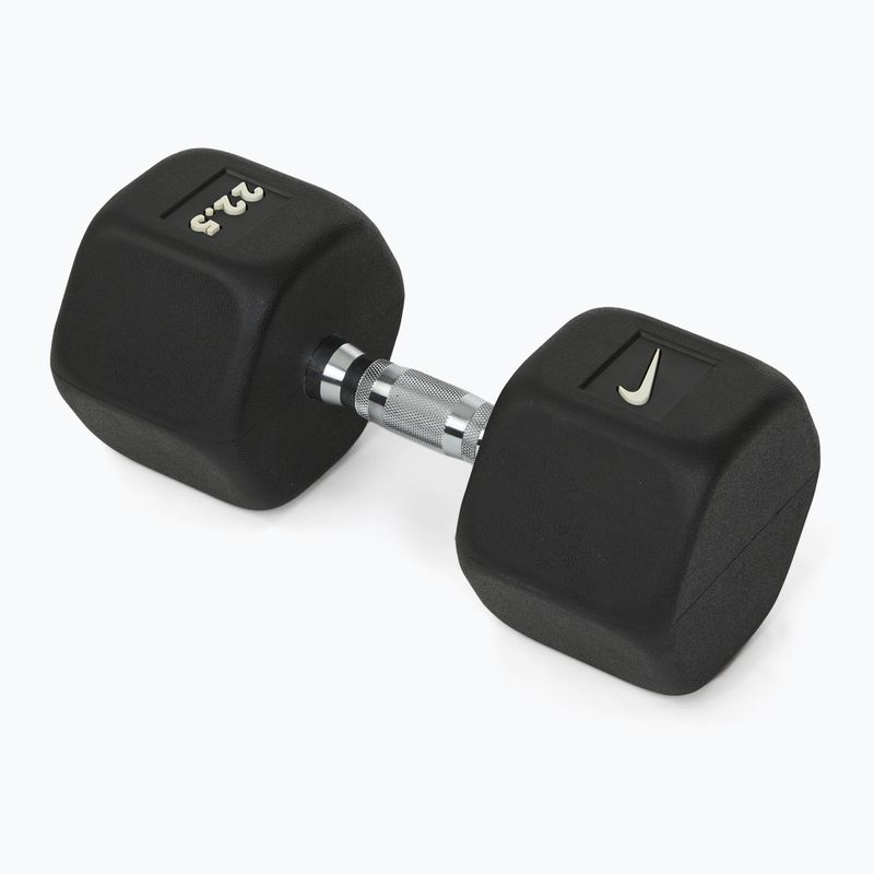 Гумиран дъмбел Nike Strength Hex 22,5 kg black/white