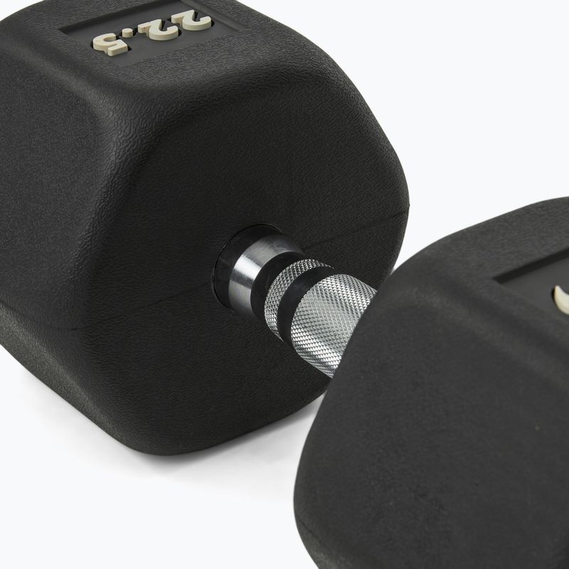 Гумиран дъмбел Nike Strength Hex 22,5 kg black/white 4