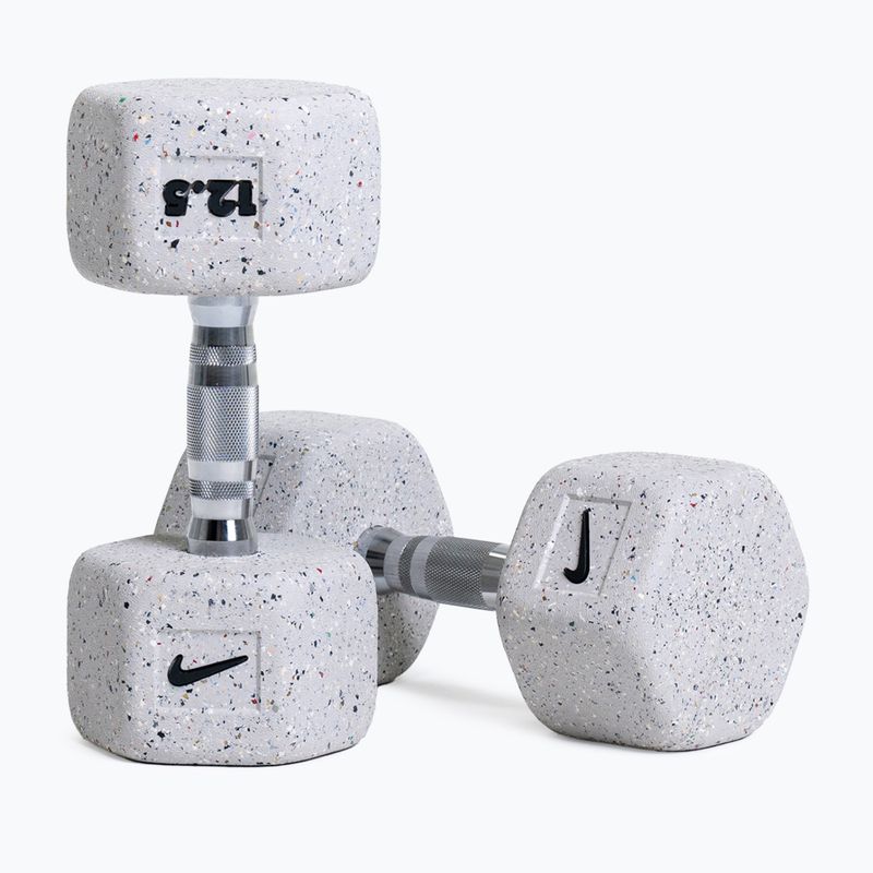 Дъмбел Nike Strength Grind Hex Dumbbell 12.5 kg wolf grey 5