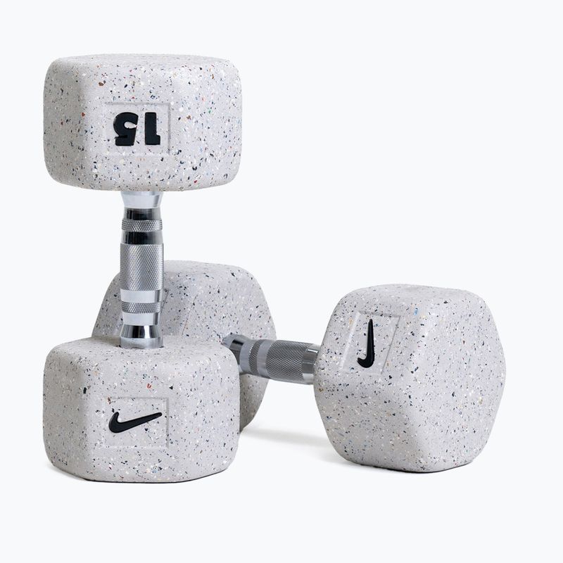 Дъмбел Nike Strength Grind Hex 15 kg wolf grey 5