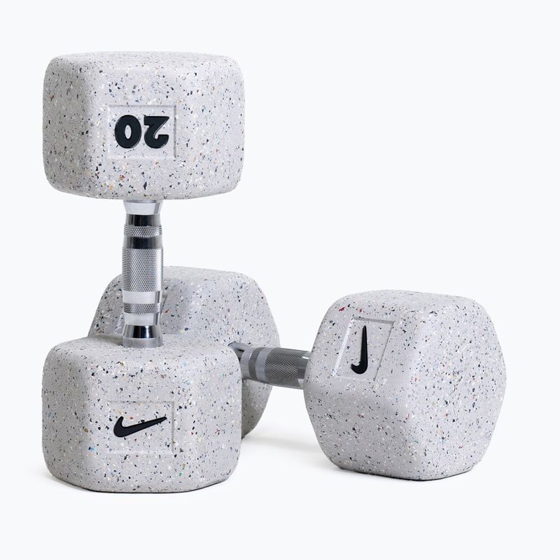 Дъмбел Nike Strength Grind Hex 20 kg wolf grey 5