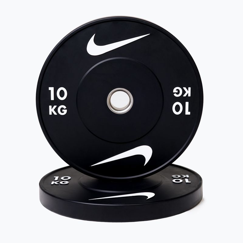 Бъмпер тежести Nike Strength Rubber Bumper Plates 10 kg black/white
