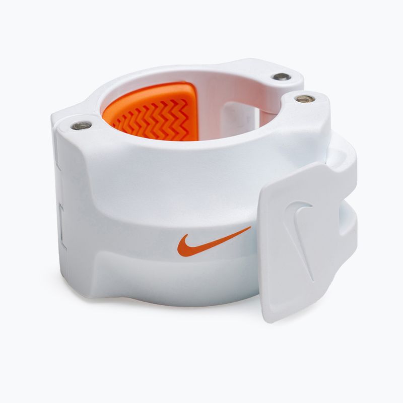 Скоби за щанги Nike Strength 2 бр. white/orange 3