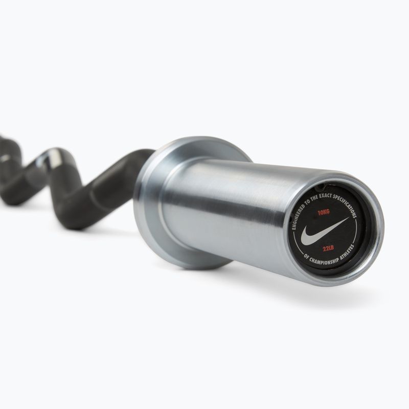 Извит лост Nike Strength Curl Bar black swoosh 5