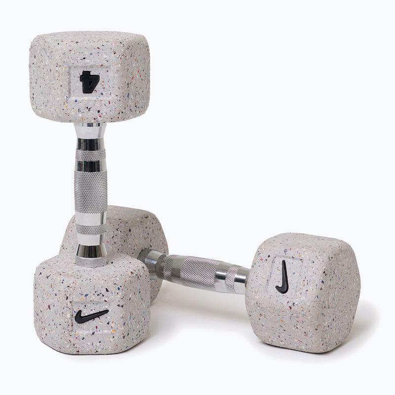 Дъмбели Nike Strength Grind Hex Dumbbell 2 x 4 kg wolf grey