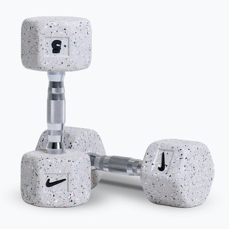 Дъмбели Nike Strength Grind Hex Dumbbell 2 x 5 kg wolf grey
