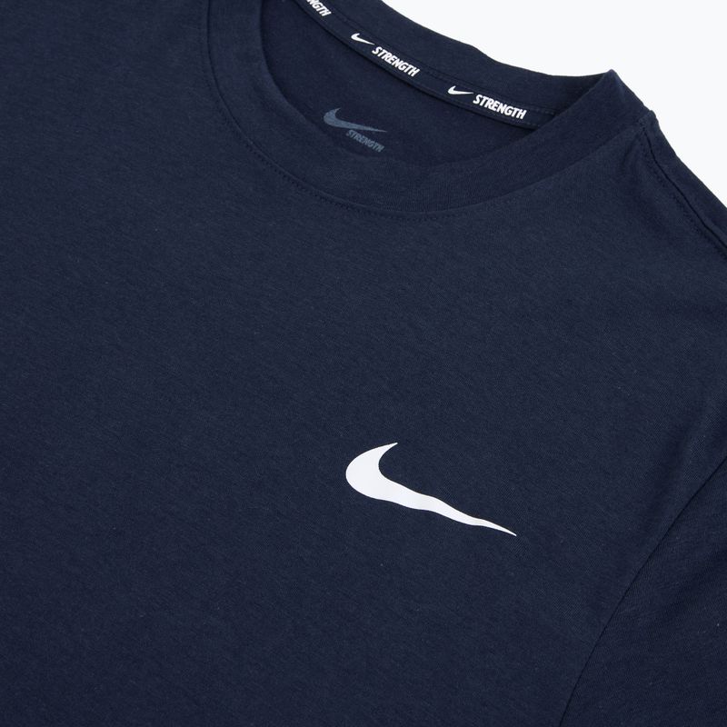 Мъжка тренировъчна тениска Nike Strength S&C Dri-Fit navy/white 3