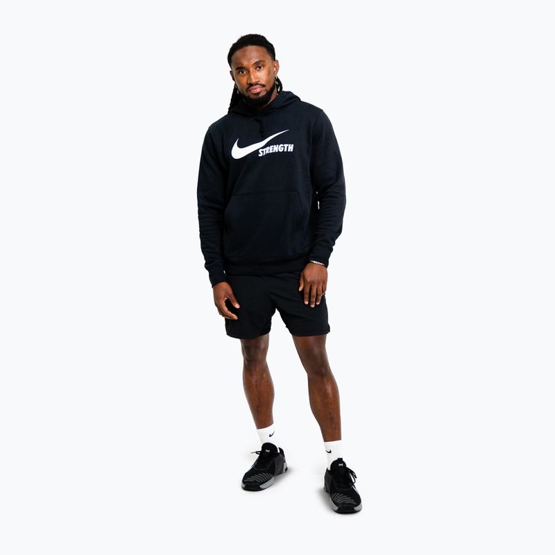 Мъжки суитшърт Nike Strength Hoodie black/white 2