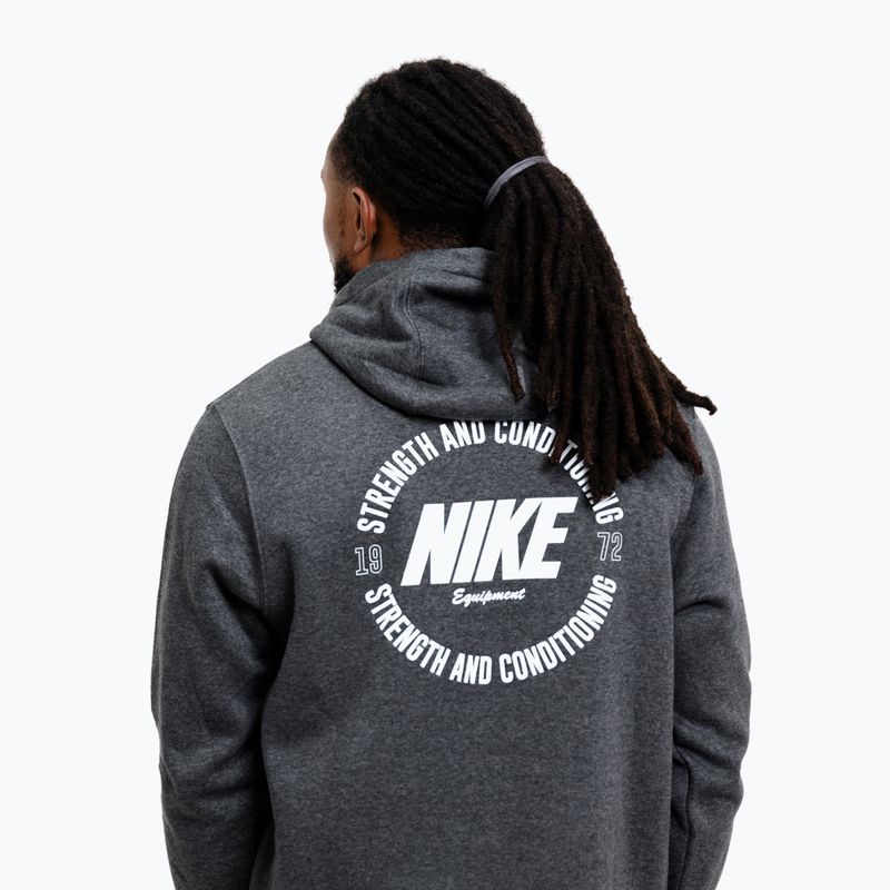 Мъжки суитшърт Nike Strength S&C Hoodie charcoal/white 5