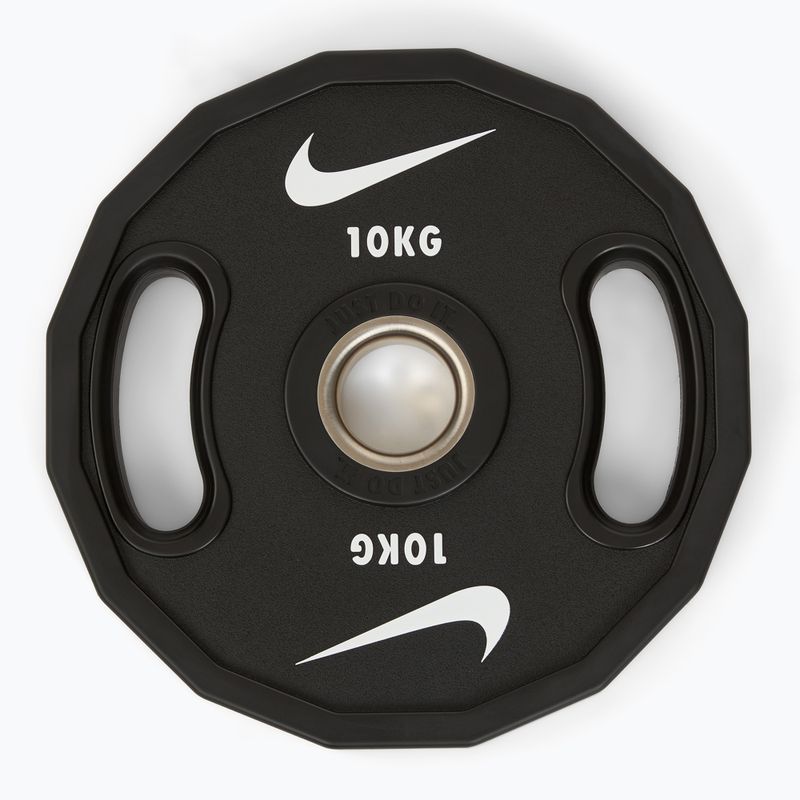 Бъмпер тежести  Nike Strength Pro Urethane Plates 10 kg black/white 2