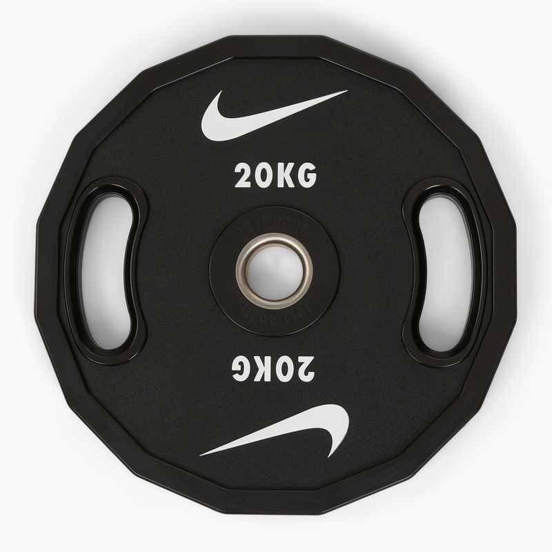 Бъмпер тежести  Nike Strength Pro Urethane Plates 20 kg black/white 2