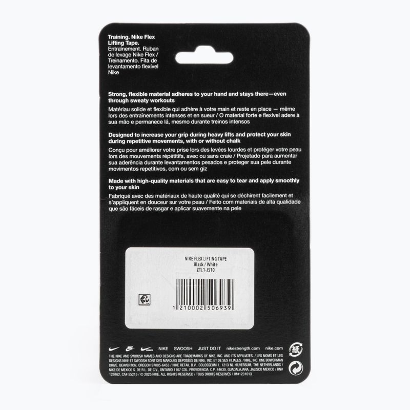 Кохезивен еластичен бинт Nike Strenght Flex Lifting Tape black/white 2